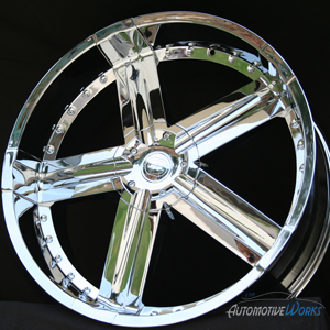 Edge Hype 6x127 6x5 6x135 30mm Chrome Wheels Rims inch 24