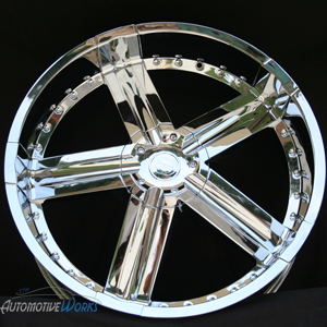 Edge Hype 6x127 6x5 6x135 30mm Chrome Wheels Rims inch 24