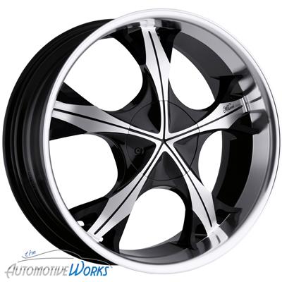 22 Milanni Black Wheels Rims Inch Titan Armada QX56  