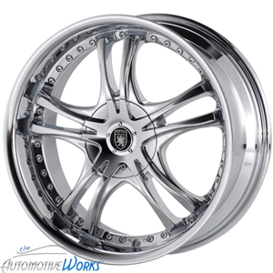 16x7 Von Max VM1 5x100 5x115 40mm Chrome Wheels Rims inch 16